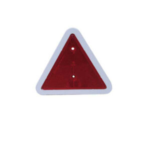 REFLECTOR RED TRIANGLE WITH WHITE SURROUND