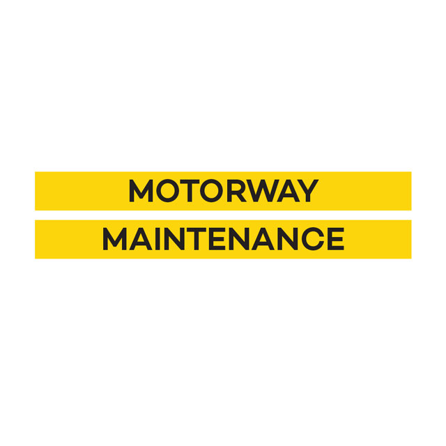 MARKER BOARD BSAU152 (TYPE 2/3) PAIR YELLOW M/WAY MAINTENANC