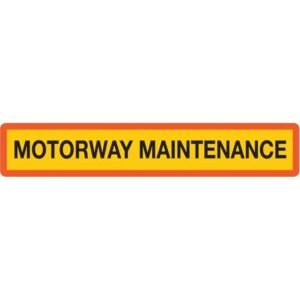 MARKER BOARD BSAU152 (TYPE 4) SINGLE YELLOW M/WAY MAINTENANC