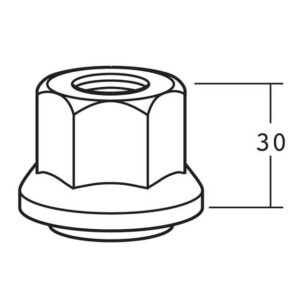 WHEEL NUT (CONED FACE)M22X2