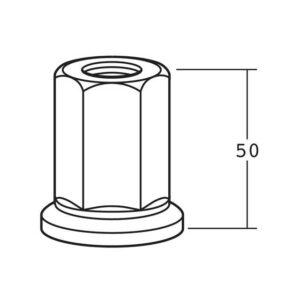 WHEEL NUT I.S.O 32A/F CLOSED