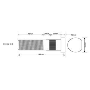 RH WHEEL BLT(7-8 BSF 94MM UH) REPL YORK