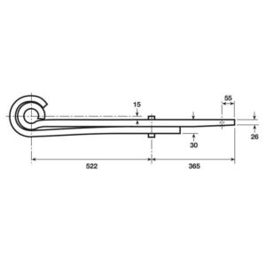 TRAILING ARM C/W BUSH