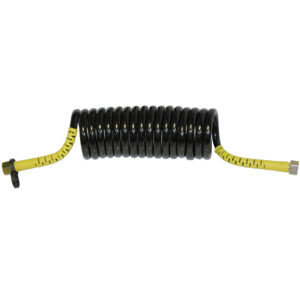 AIR COIL 3M WL BLACK WITH YELLOW TAIL 2XM18F FITTINGS