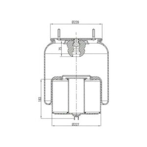 AIRSPRING ASSY (ASK206) STEEL VOLVO