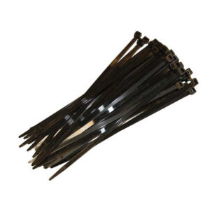 PKT 100 BLACK CABLE TIES 380 X 7.6MM