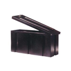 STORAGE BOX WITH HINGED LID