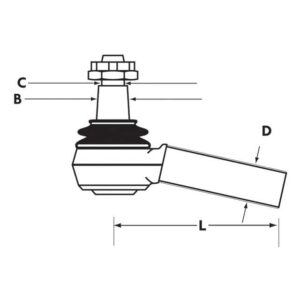 TRACK ROD END RH -ANGLED