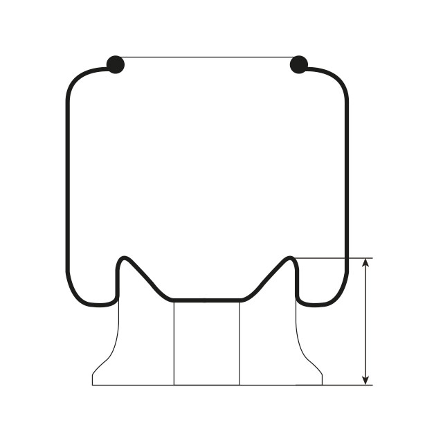 AIRSPRING ASSY 2 STUD (ASK052)