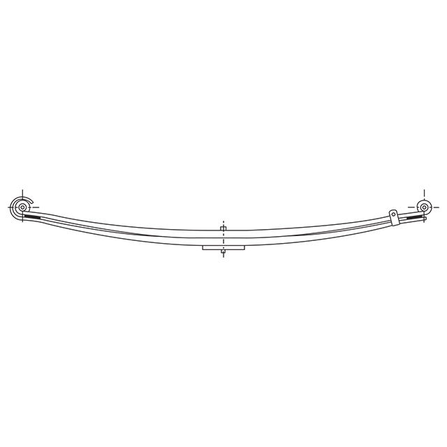 Leaf Spring Front - 2 Leaf - To Suit DAF