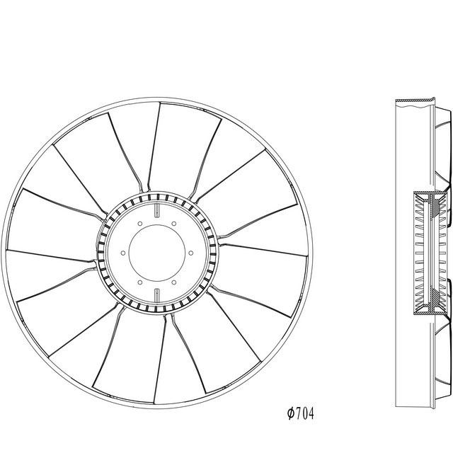 FAN BLADE 704MM
