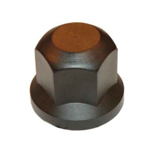 BLACK PLASTIC WHEEL NUT COVER A/F 32MM