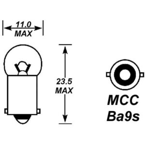865 24V 2.8W MCC BULB