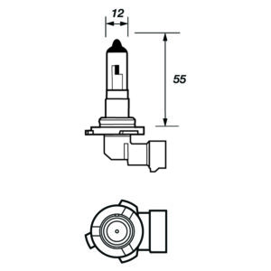 BULB 9006H 12V 100W HB4 RIGHT ANGLE HALOGEN