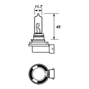 BULB H9 12V 65W PGJ19-5 COBALT HALOGEN