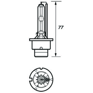 BULB OD2S 12V 35W P33D-3 GAS DISCHARGE REFLECTOR