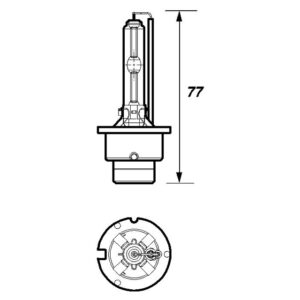 BULB OD4R 12V 35W P32D-6 GAS DISCHARGE REFLECTOR