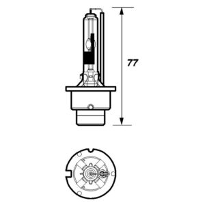 BULB OD4S 12V 35W P32D-5 GAS DISCHARGE