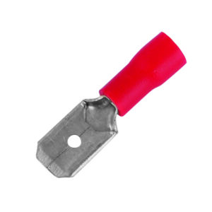 MALE PUSH-ON RED 6.3MM P50
