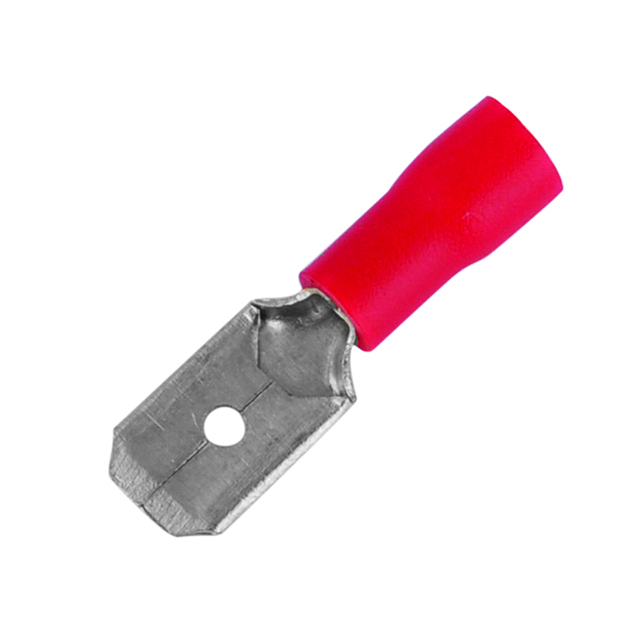 MALE PUSH-ON RED 6.3MM P50
