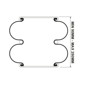 AIRSPRING ASSY (TBA ) DOUBLE CONVOLUTED IVECO