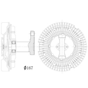 VISCOUS CLUTCH HUB UNIT