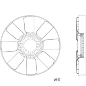 FAN BLADE 600MM