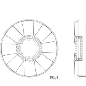 FAN BLADE 655MM