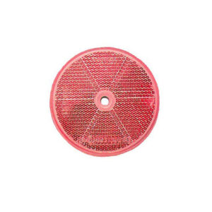 ROUND REFLECTOR RED 80MM
