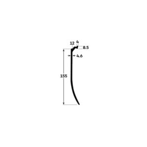 CURTAIN PELMET - BLACK