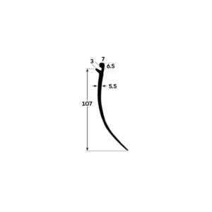 CURTAIN PELMET - BLACK