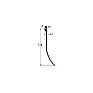CURTAIN PELMET - BLACK