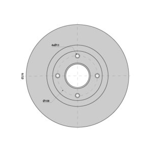Brake Disc Vented suits FORD Transit Front