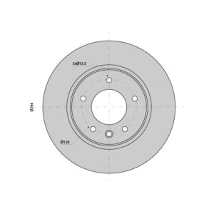Brake Disc Vented suits VW Transporter Rear