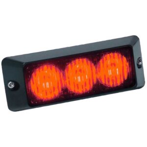 WARNING LAMP 3 LED RED 10-49V