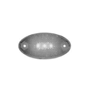 MARKER LAMP FRONT CLEAR LED 12/24V