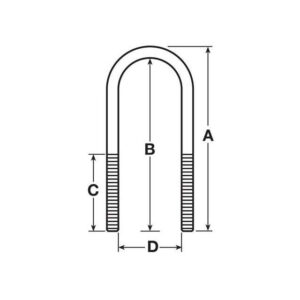 U BOLT M24 X 315MM