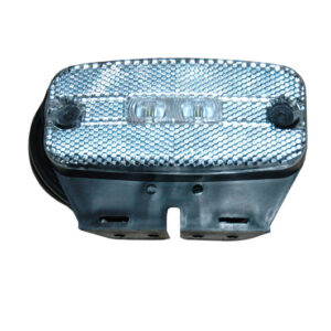 MARKER LAMP C/W BRK WHITE DUAL VOLTAGE LED