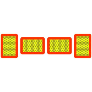 MARKER BOARD ECE70.01 (TYPE 8) SET OF 4 ALUMINIUM