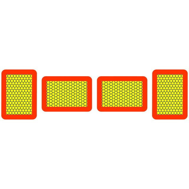MARKER BOARD ECE70.01 (TYPE 8) SET OF 4 ALUMINIUM
