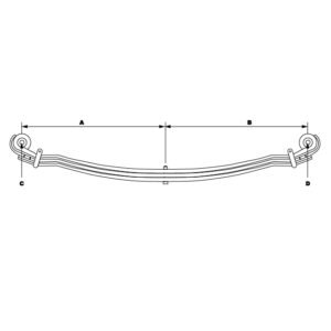 Rear Multi Leaf Spring to suit MERCEDES