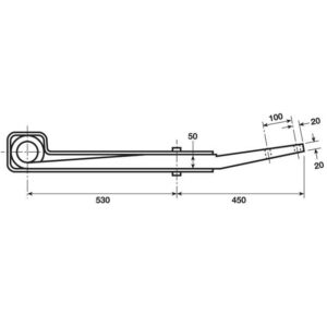 TRAILING ARM C/W BUSH