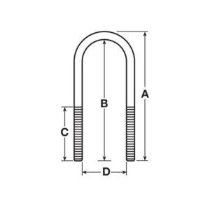 U BOLT M24 X 339MM