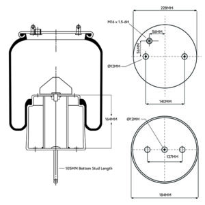 AIRSPRING ASSY (ASK231) SCANIA BUS