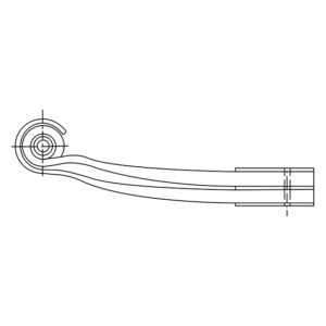 TWIN LEAF TRAILING ARM (CRANKED)