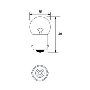 24V 5W BA15S