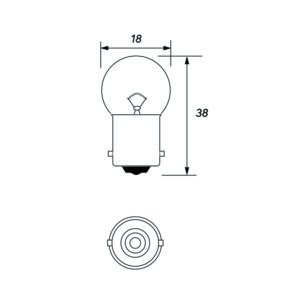 24V 10W BA15S