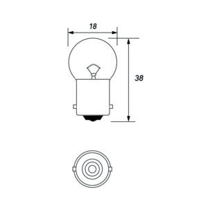 PKT10 24V 5W BA15S