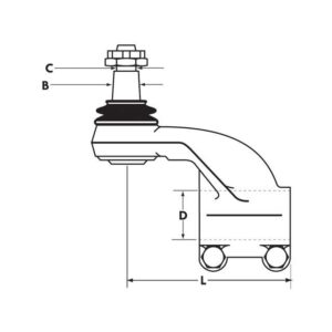 TRACK ROD END LH - FEMALE