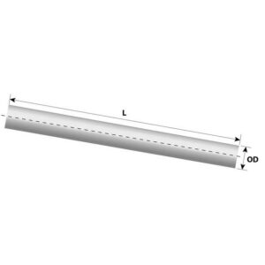 Straight Alu 3 Inch X 2M